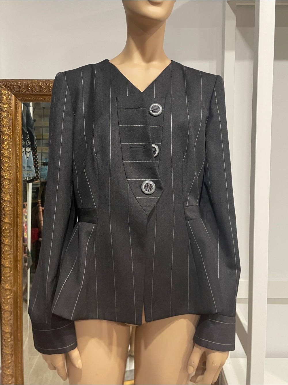 NWT Vintage 1993 Giorgio Armani Pinstripe Blazer, IT46